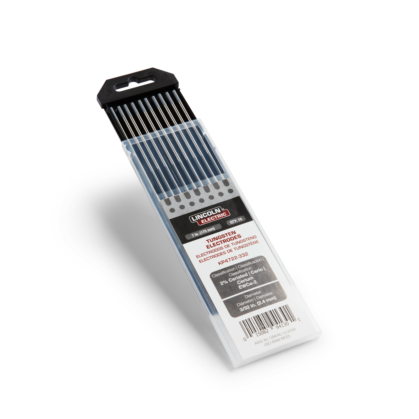 Lincoln 2% Lanthanated Premium 3/32″Tungsten Electrodes 10 Pack – KP4721-332