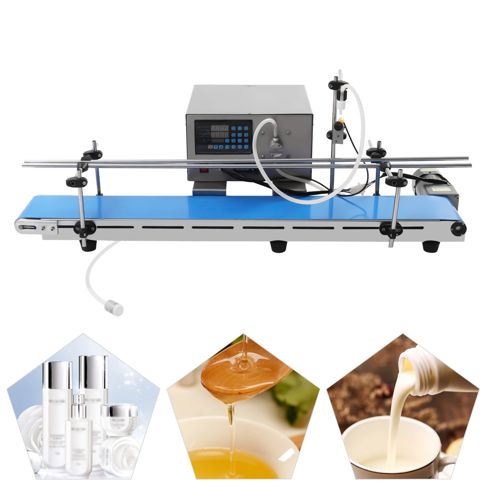 Single Head Automatic Liquid Bottle Tube Filling Machine Digital Control Filler
