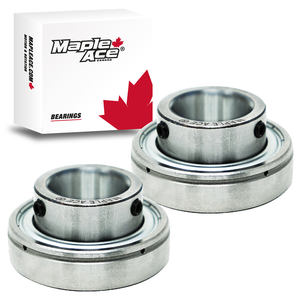 SB204-12 Insert Bearing 3/4″ Bore Spherical OD w/Set Screws (2Pcs)