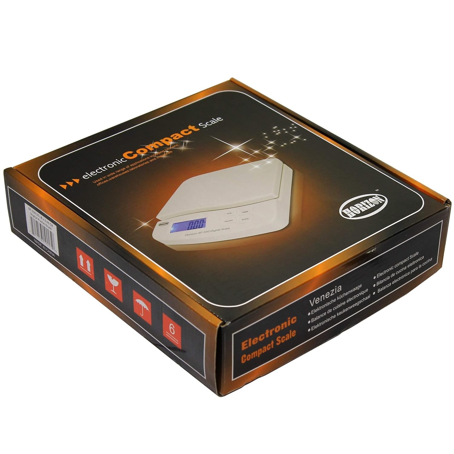 Horizon SF-550 Digital Postal Shipping Scale, 55 lb/25 kg, Auto Read & Counting