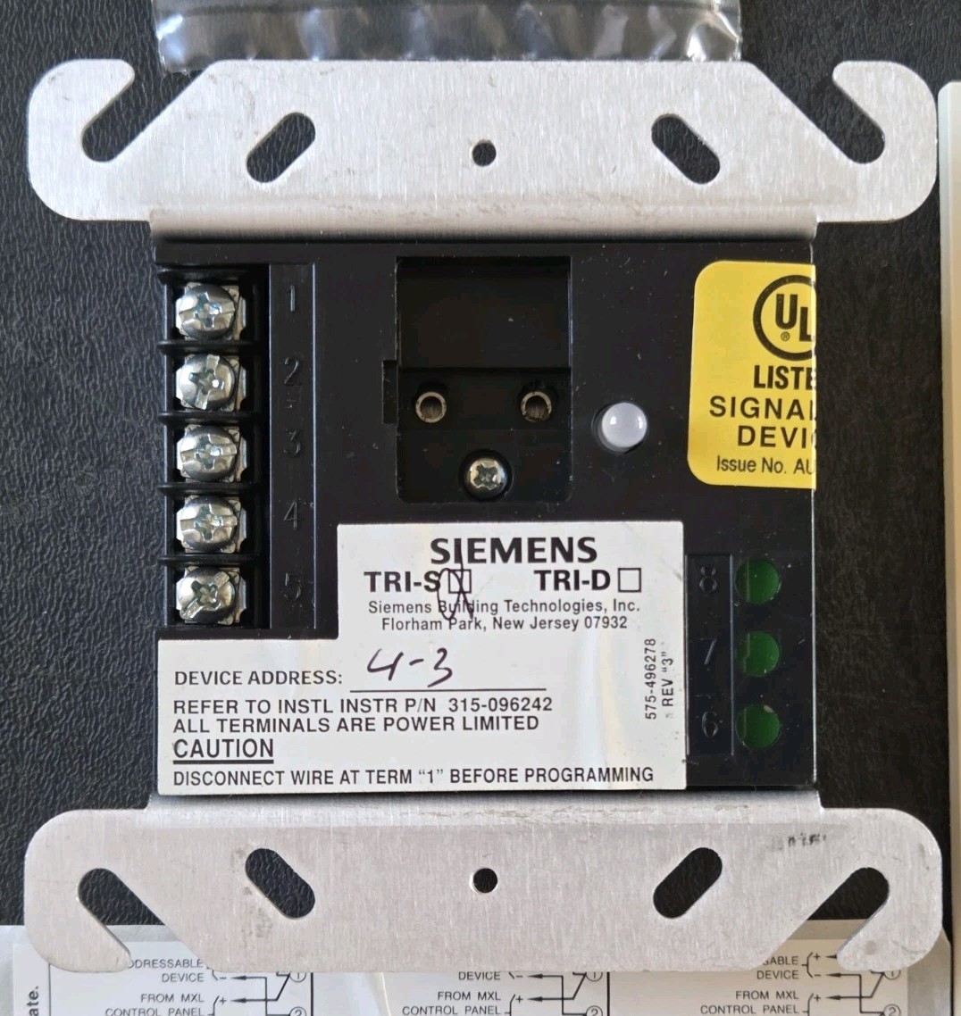 SIEMENS TRI-S SINGLE INPUT INTELLIGENT INTERFACE MODULE 575-496278 – NEW 5 AVAIL