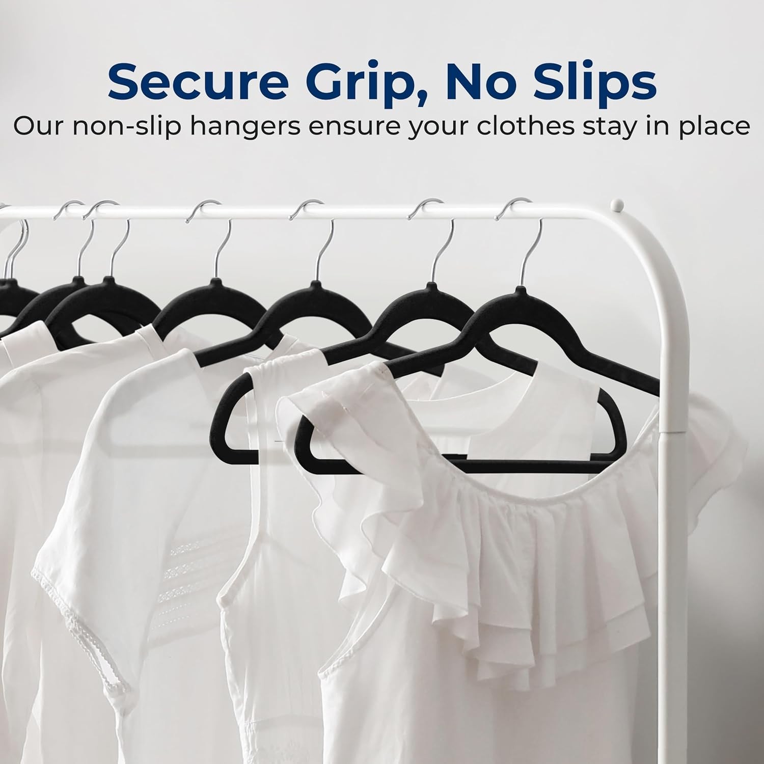 SereneLife Velvet Hangers – 10 Pack, Slim & Space Saving for Closets | Sof