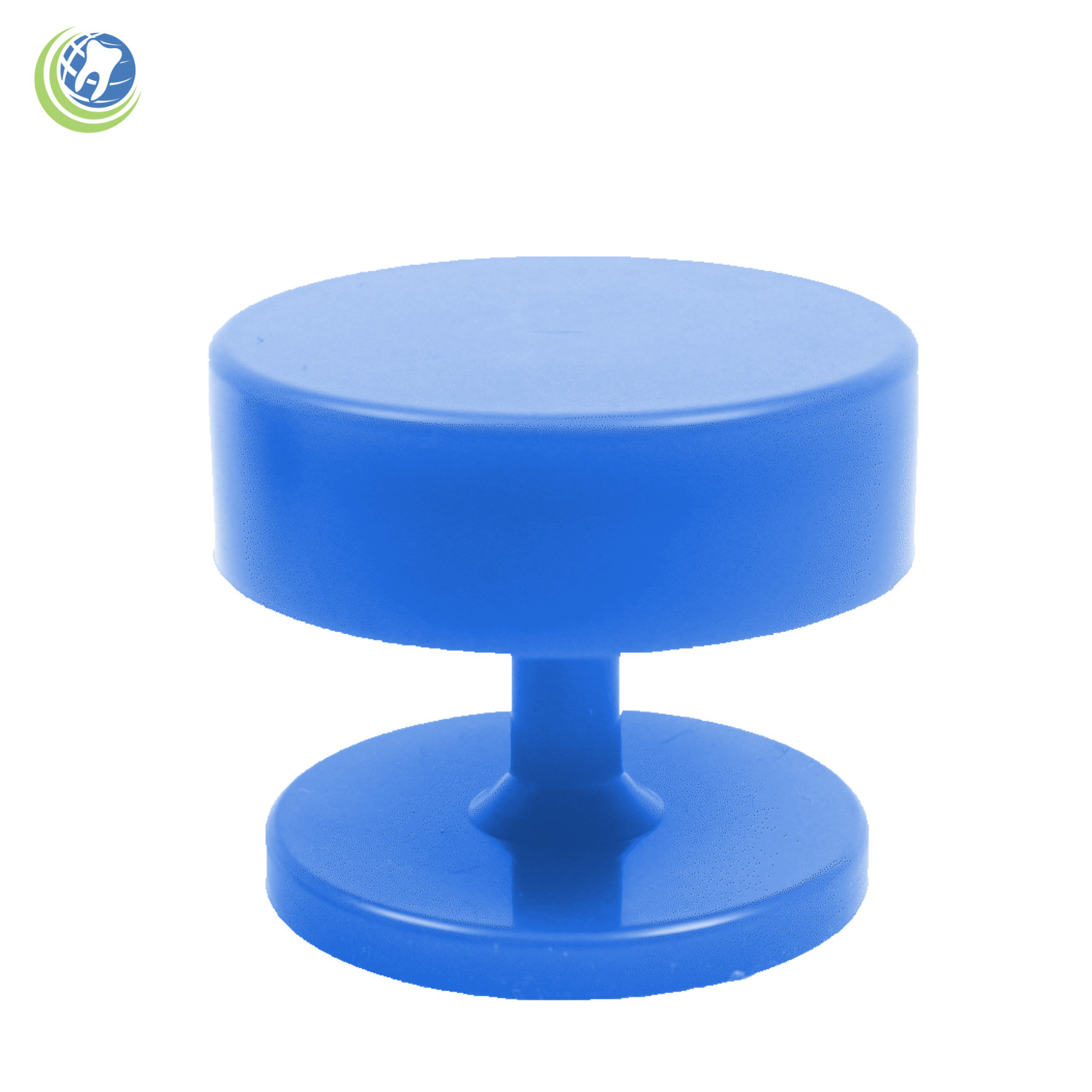 NEW ROUND MAGNETIC DENTAL LAB BUR HOLDER STAND STATION BLUE HOLDS FG & RA BURS