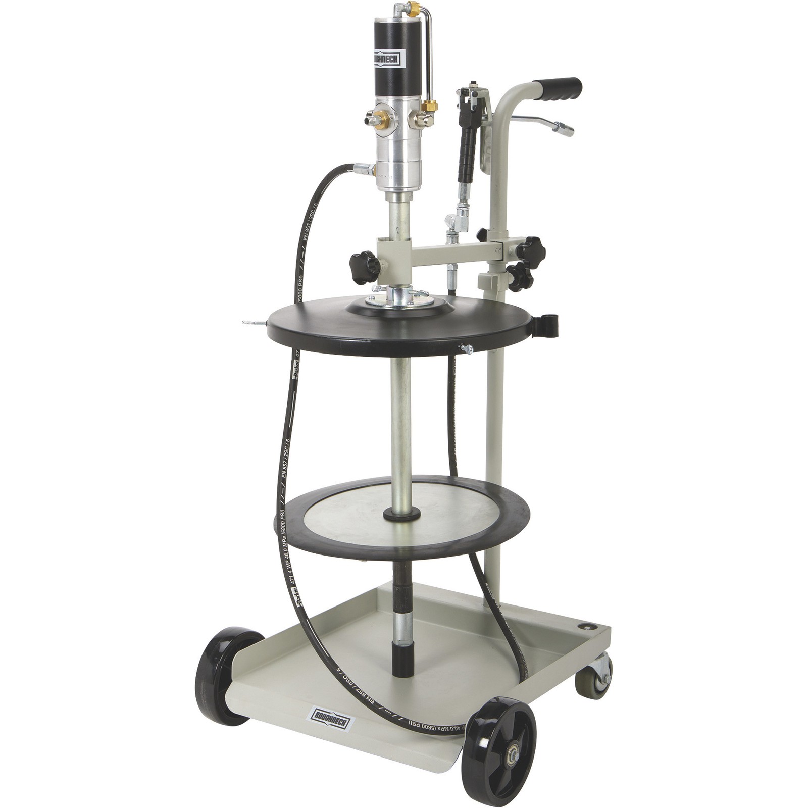 Roughneck Mobile Air-Operated Grease Pump Kit, 50:1 Ratio, 150 PSI, Fits