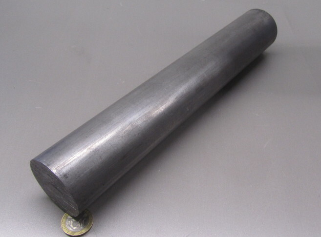 12L14 Steel Unpolished Rod Round Bar, 2.00″ Dia x 1 Foot Length