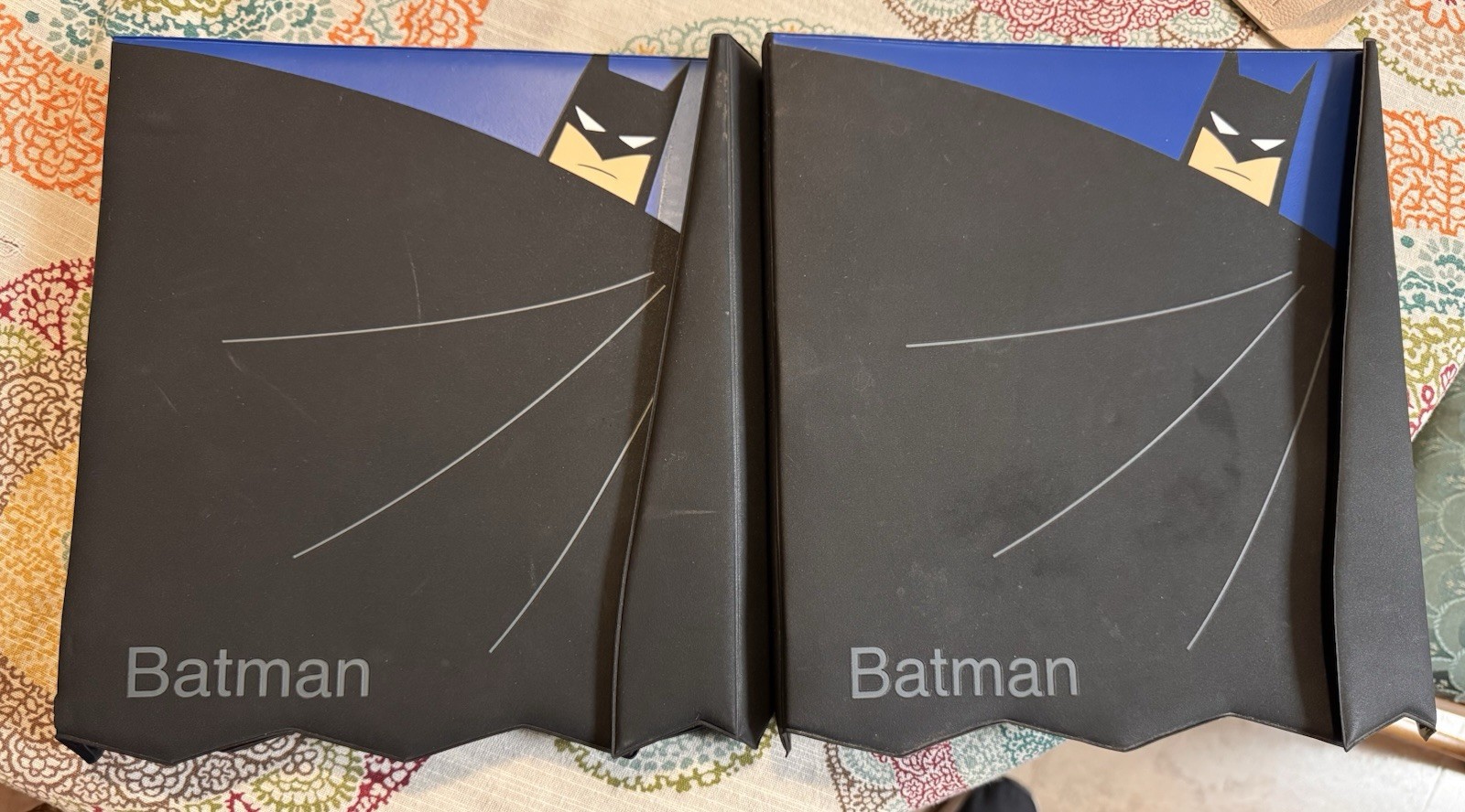 Vintage Warner Bros. Studio Store Batman Daily Use Binder, Black/Blue Qty 2