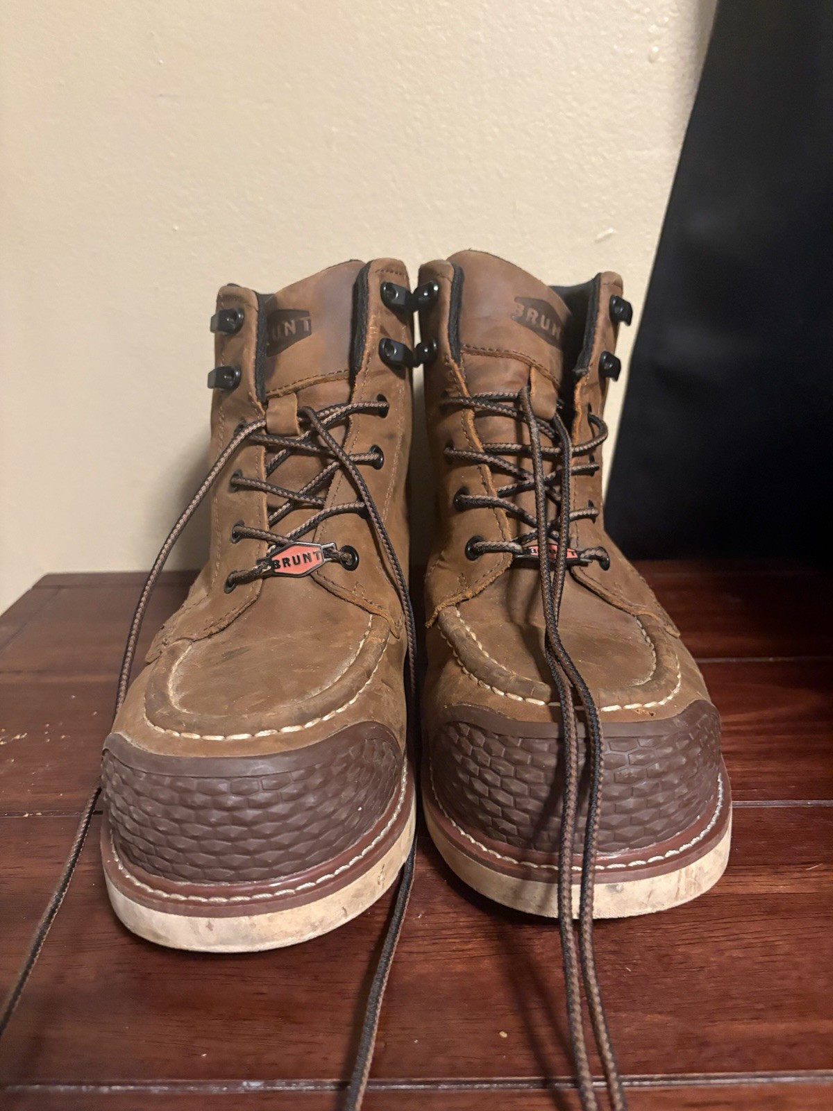 BRUNT The Marin BRUNT Toe Men’s Work Boots 10W Brown Lace-Up Electrical Hazard