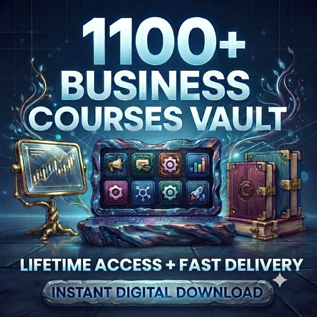 1100+ Business Courses Bundle | Marketing, AI, E-Commerce Training Download✅