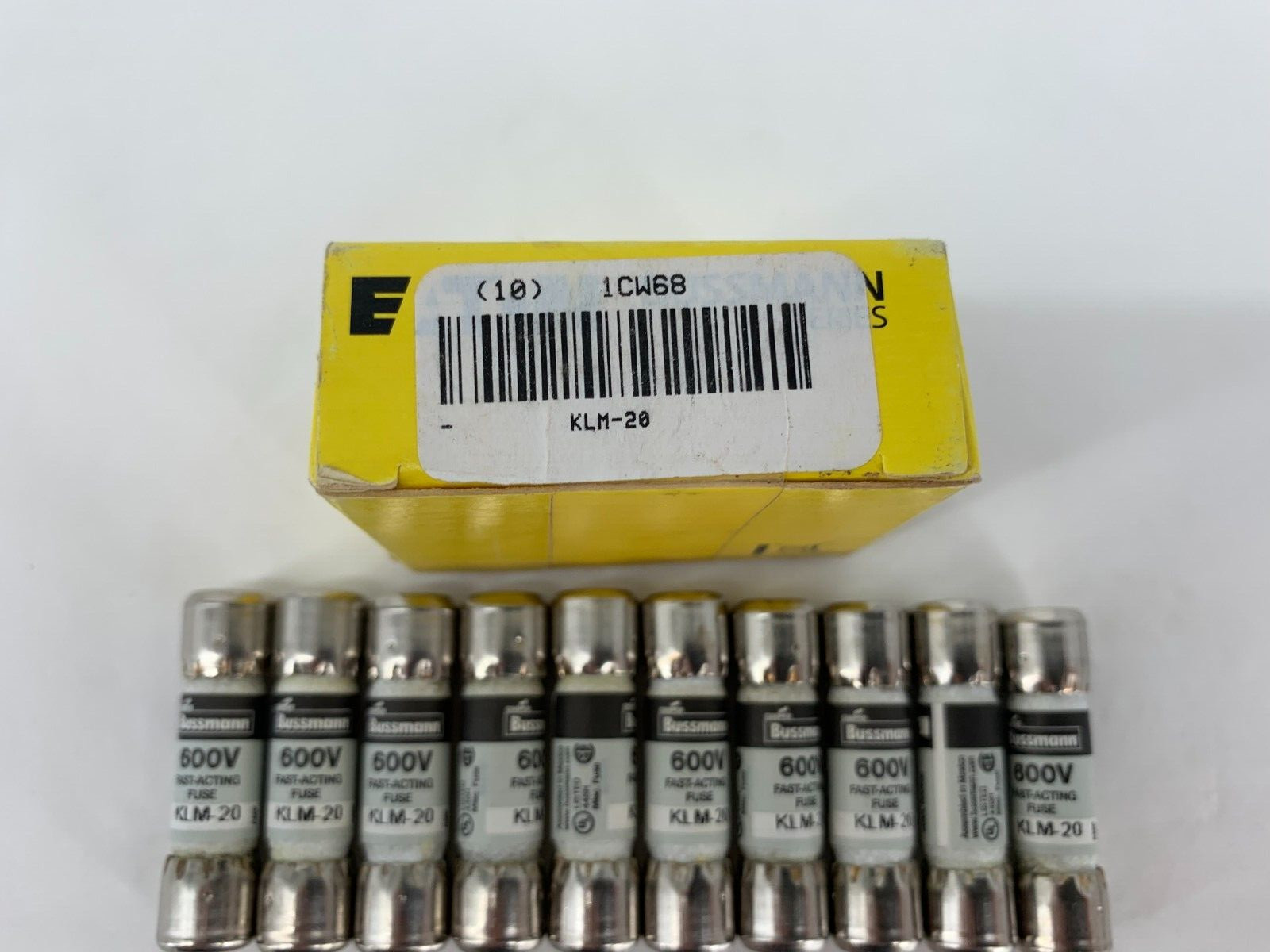 Eaton Bussmann KLM-20 Series KLM Series Low Voltage Fuse 600V 20A Fuse 10/Box