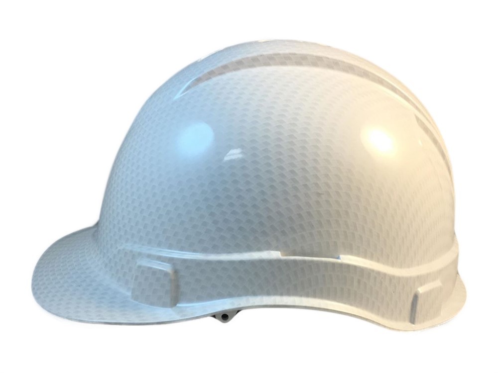 Pyramex Ridgeline Cap Style Hard Hat with 4pt Suspension – Shiny White Graphite