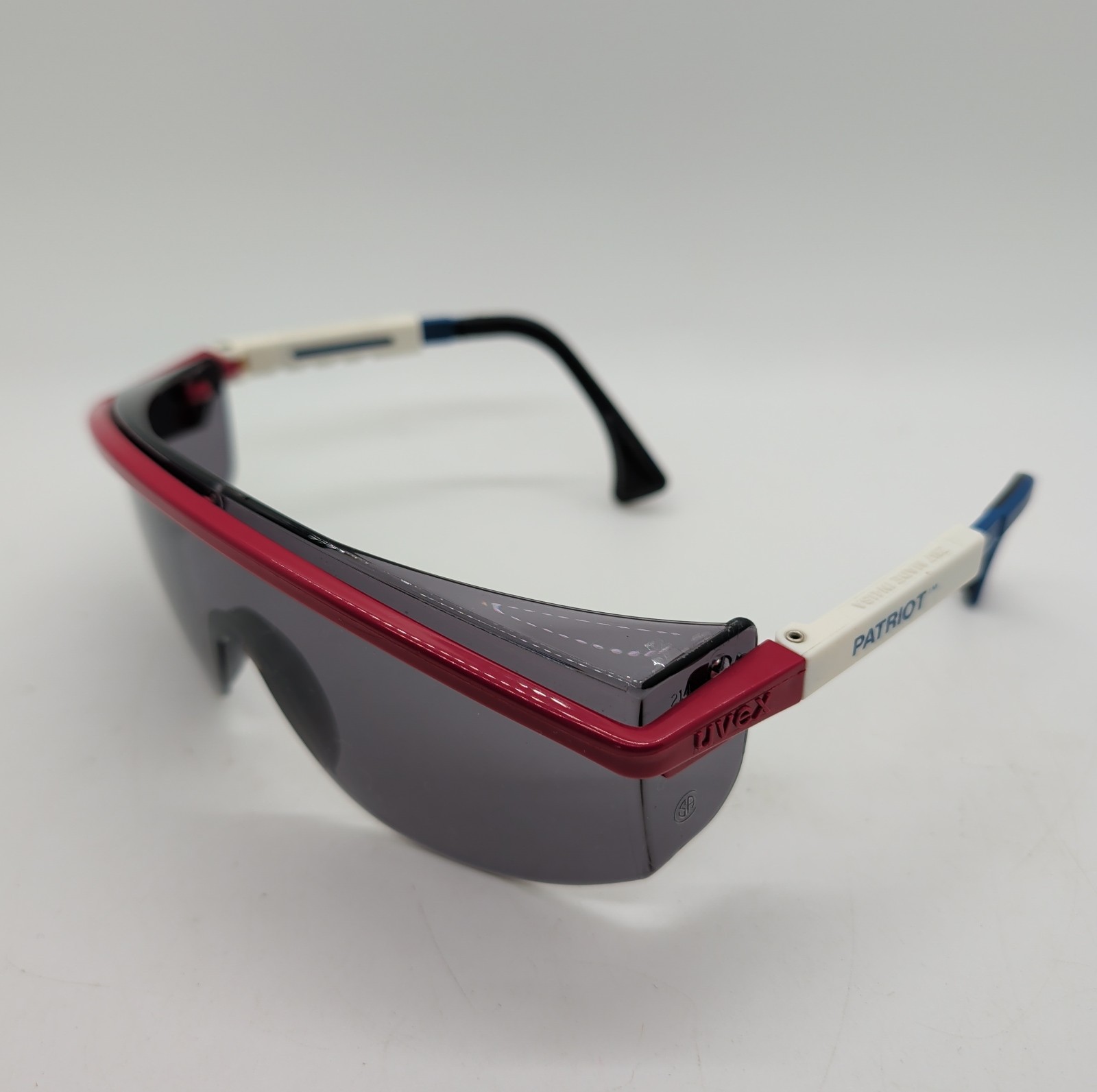 UVEX Astrospec 3000 Z87 Made In USA Patriot Frame Dark Lens Safety Glasses