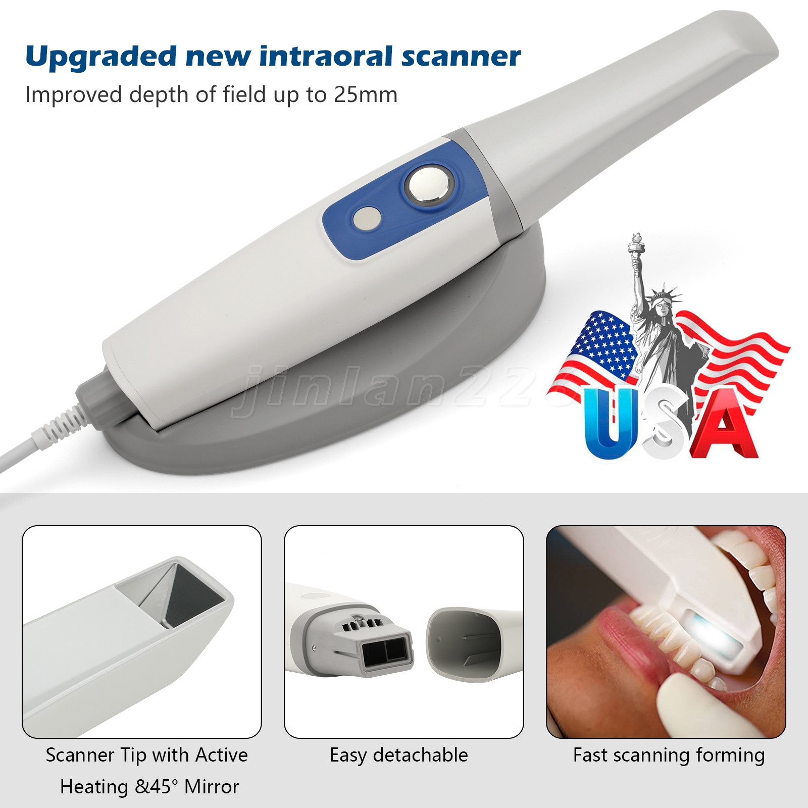 Dental Lab MARATHON-III Micromotor 35K RPM Polisher Grinder Machine Tool & Pedal