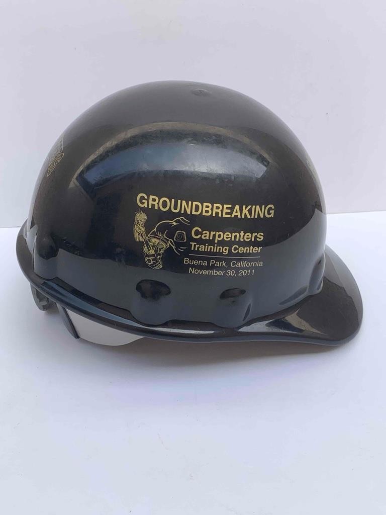 Fibre-Metal Black United Brotherhood of Carpenters Hard Hat Fits Sizes 54-65cm