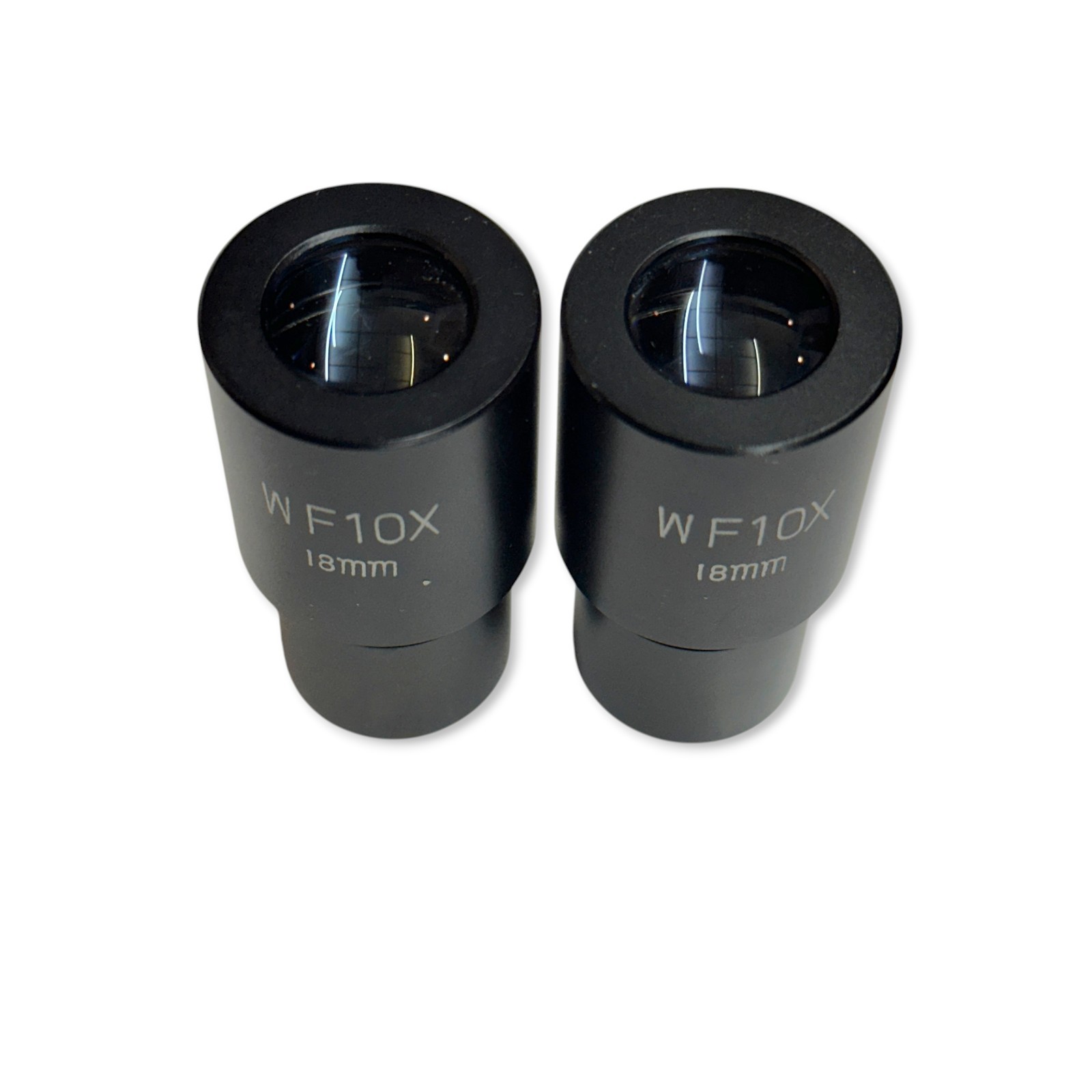 Pair of WF10X 18mm Wide Field Microscope Eyepieces Set