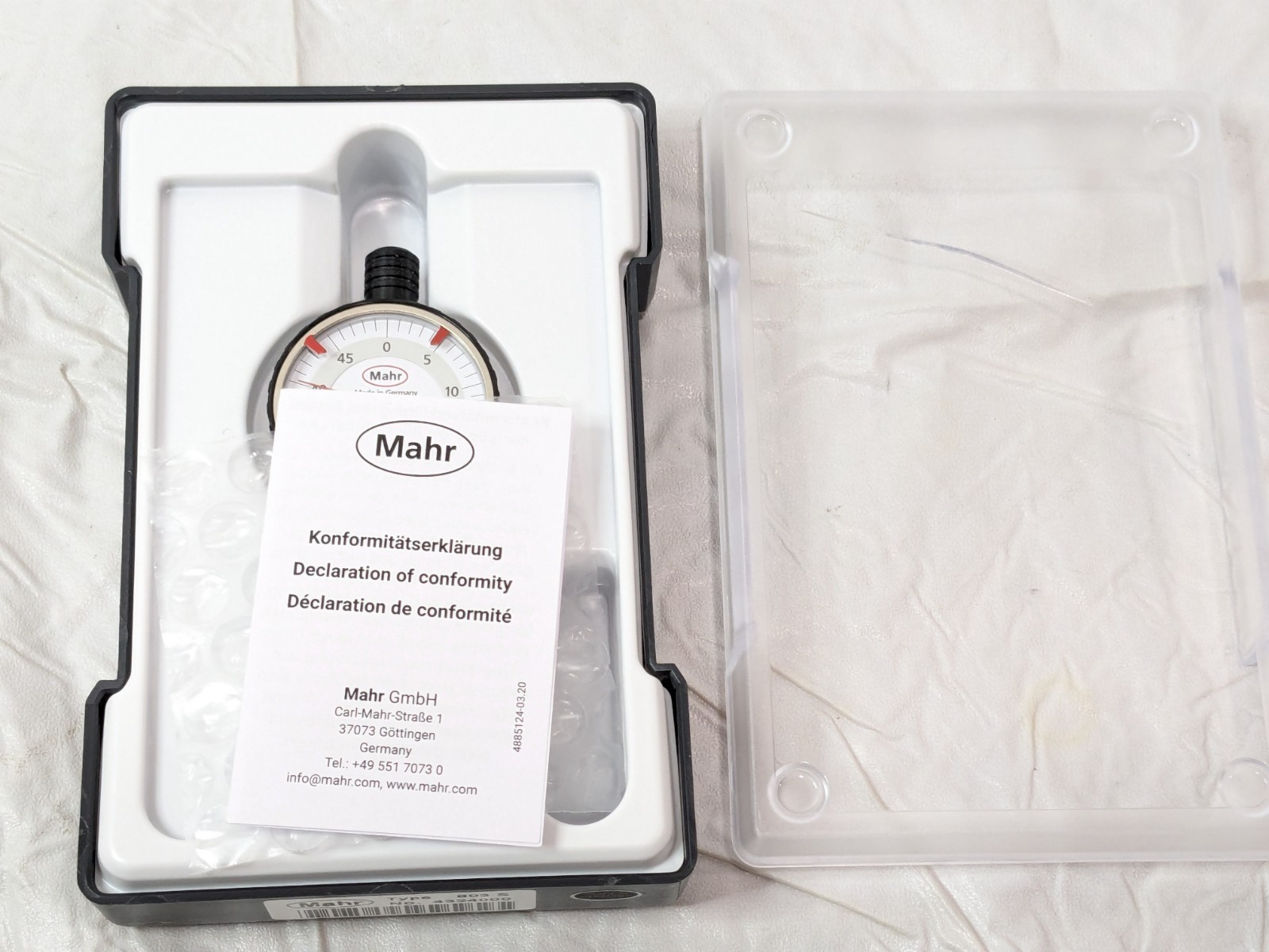 Mahr Dial Indicator Type 803 S 3 mm Range 4324000