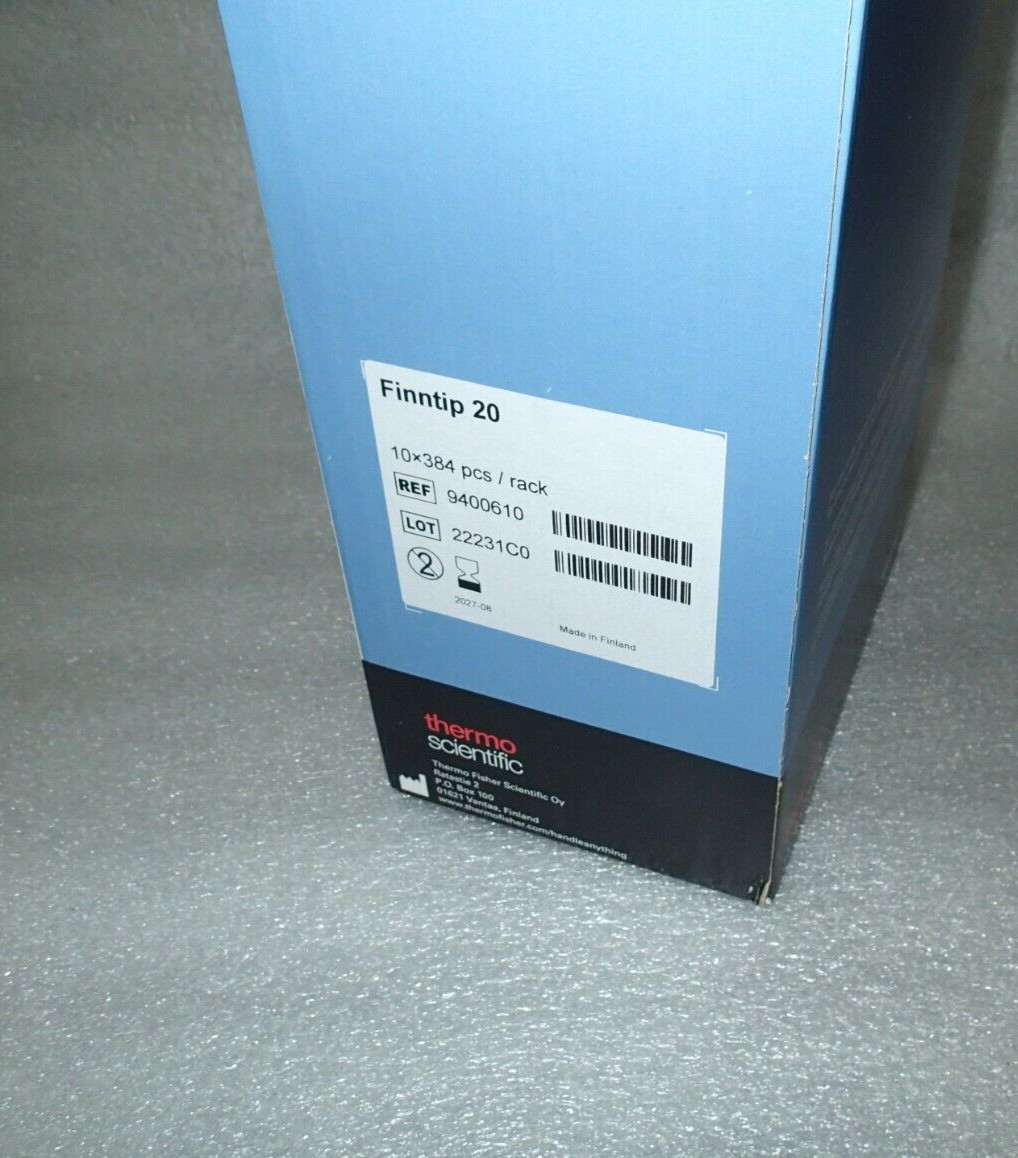 Thermo 9400610 Finntip 20 Pipette Tips 10 X 384 pcs/rack Exp 08/2027 NEW X3,840