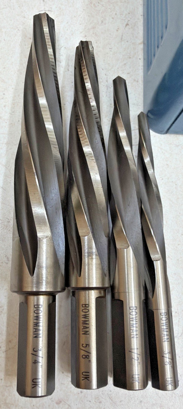 Aligning Reamer and Drill Kit, 8 Pieces, High Speed Steel, Gold Bowmalloy 20990