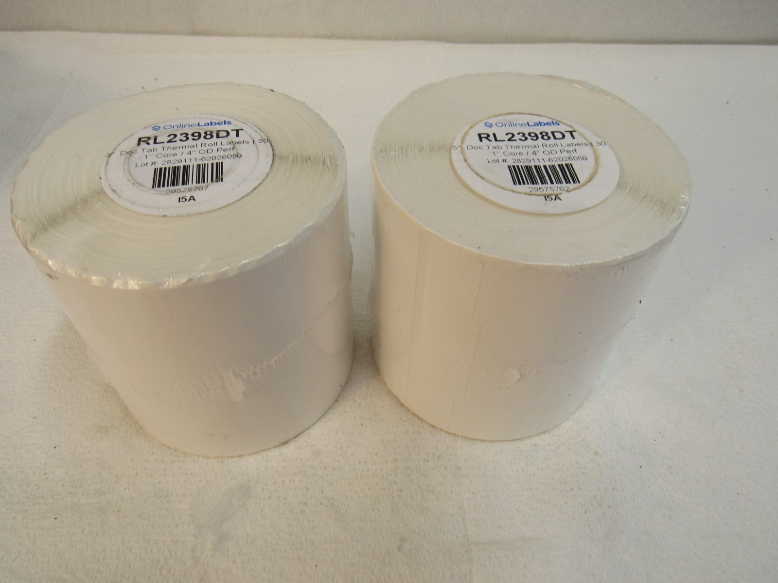 OnlineLabels 4″ x 6.75″ Thermal Roll Labels With Doc Tag RL2398DT