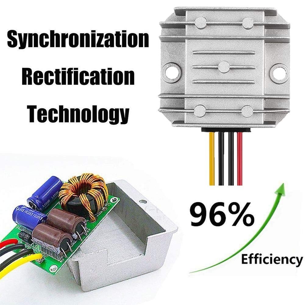 HOMELYLIFE Voltage Reducer DC 8V-40V to 12V 3A Waterproof Converter