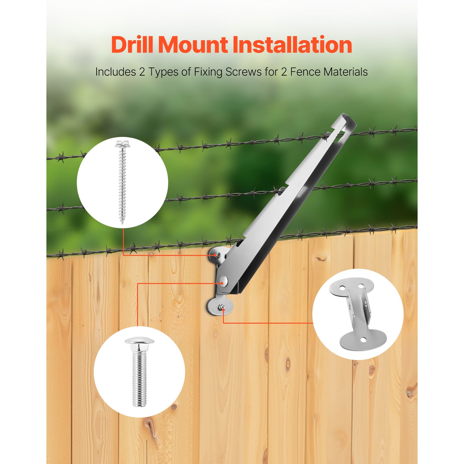 Barbed Wire Arm 10Pack 12.2 in Galvanized Steel Fence Extender Surface Mounted