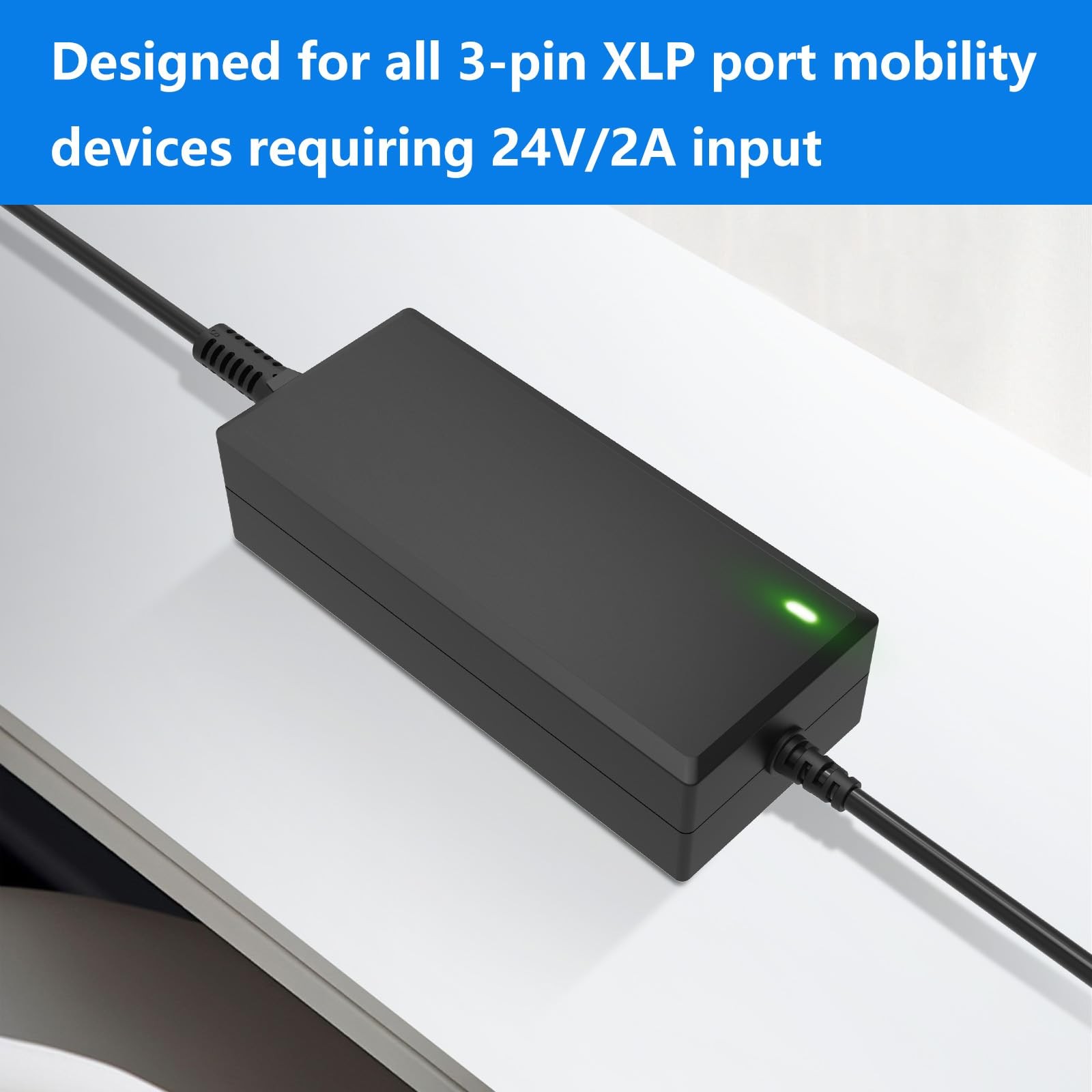 24V 2A 3-Pin XLR Connector Charger Substitute