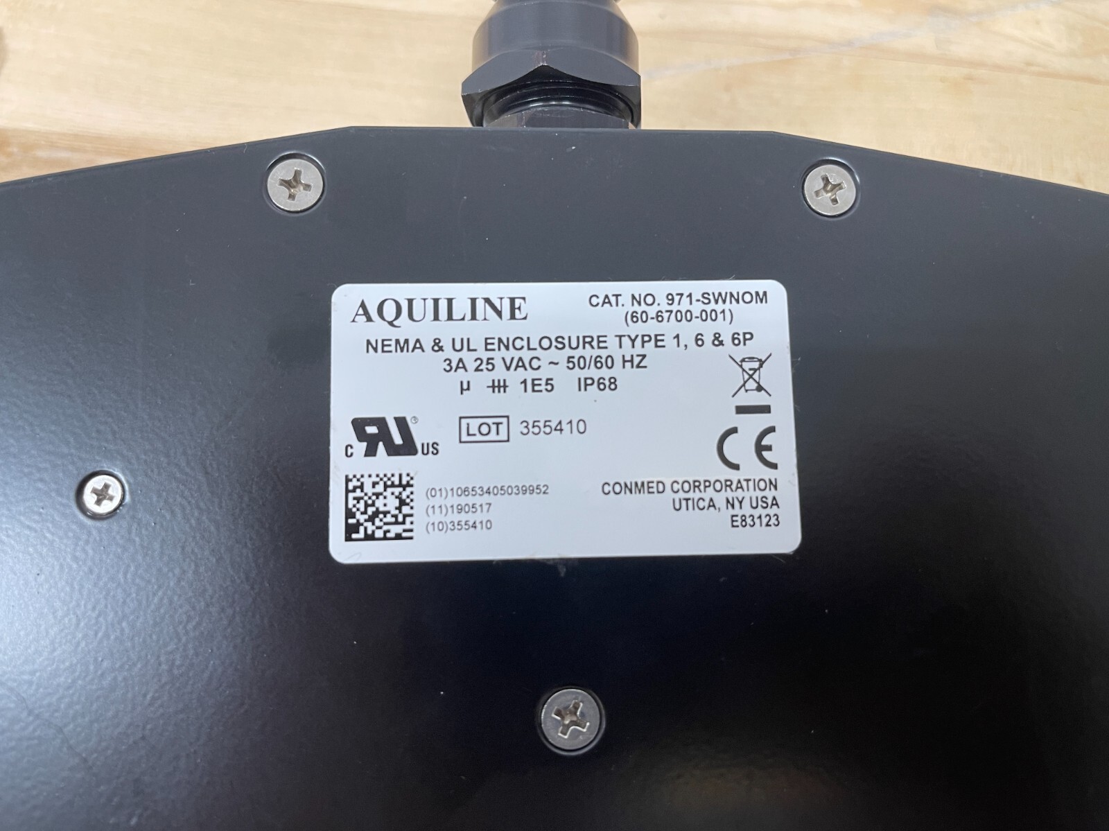 Conmed 2450 ESU Generator, 60-2450-120, 60-6700-001 Monopolar Footpedal