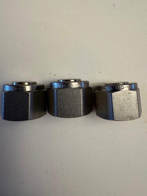 Swagelok SS-810-P, 316SS, 1/2″ Tube Plug, Quantity – 3, New, Never Used