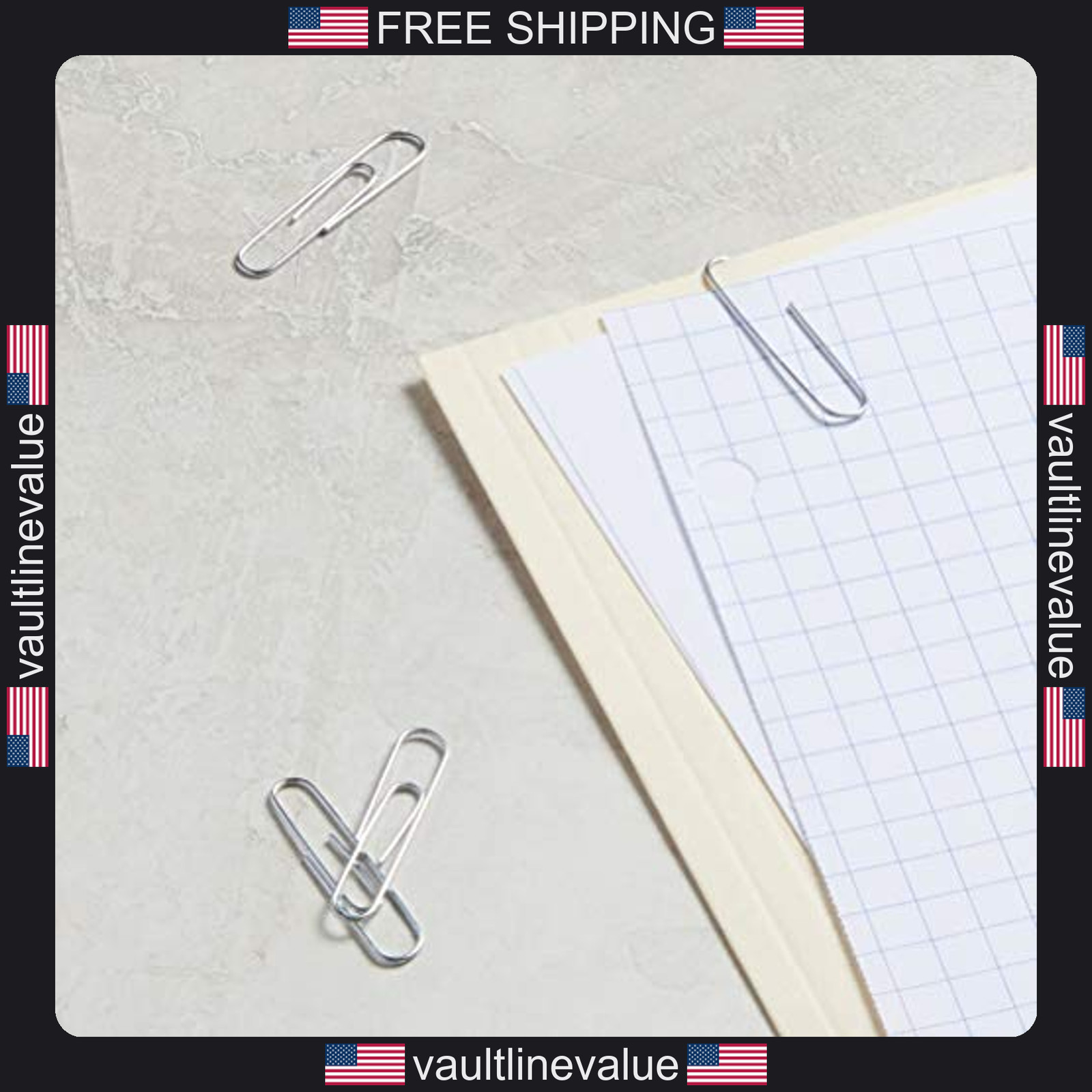 Amazon Basics No. 1 Silver Office Paper Clips Smooth 1000 Count (10 Pack of 100)