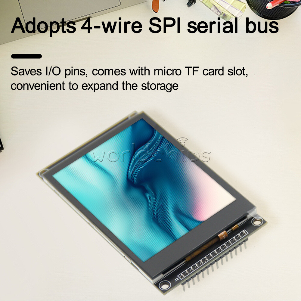 3.2 inch SPI Serial TFT LCD Display Module IPS Touch Screen 240X320 ILI9341V New