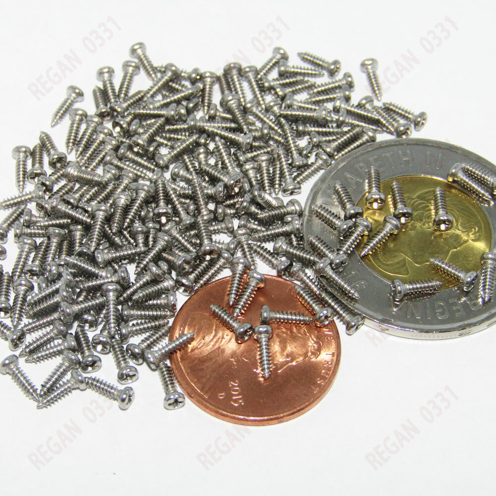 M1 M1.2 M1.4 M1.7 M2 Phillips Cross Pan Head Small Self Tapping Screws 304SS