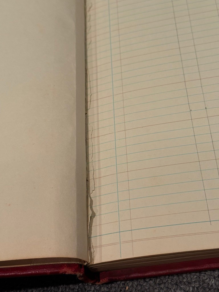 National Columnar Book No. 2782 End Bound Ledger Book Eye-Ease