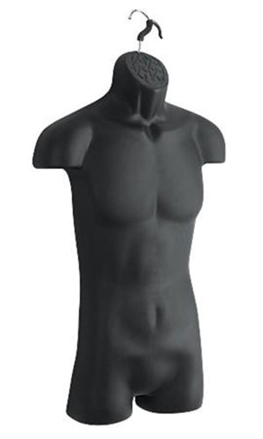Male Molded Black Hollowback Torso Form – Fits Men’s Sizes S-L (3 Pack)