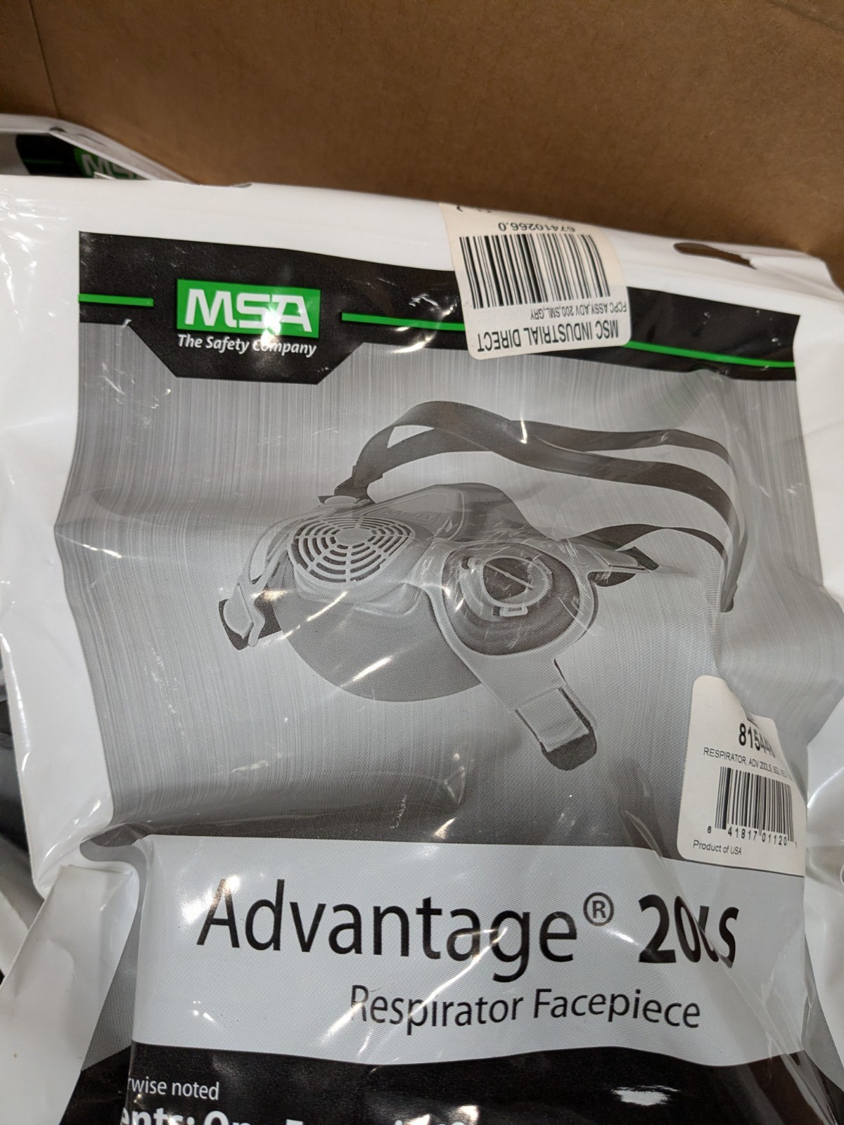 (35) MSA Advantage 200LS Half-Mask Respirator Facepiece Single Strap Size Small