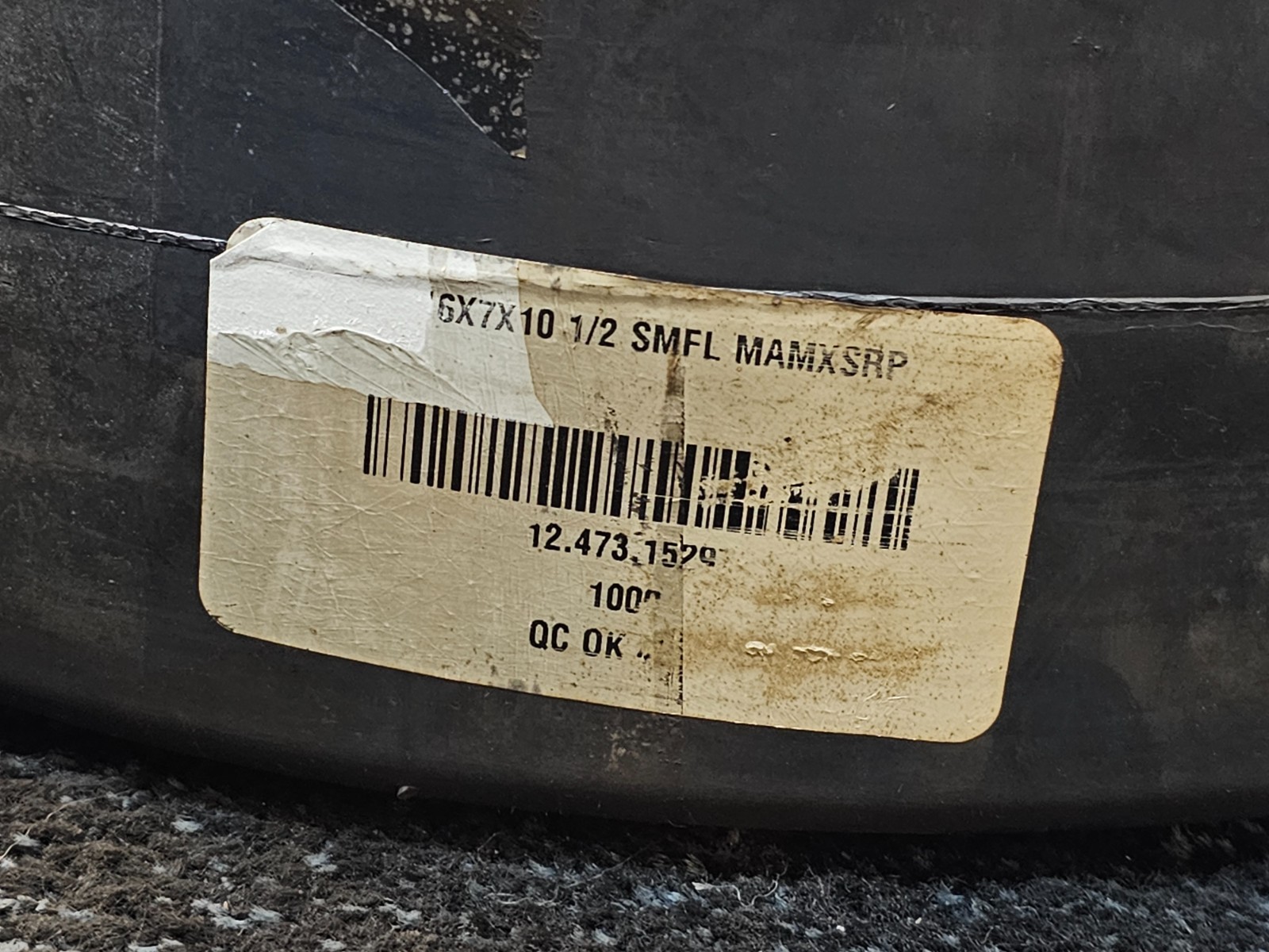 (QTY 1) Unitrac Max 16x7x10-1/2 Smooth Press-On Forklift Tire 406/78-266.7