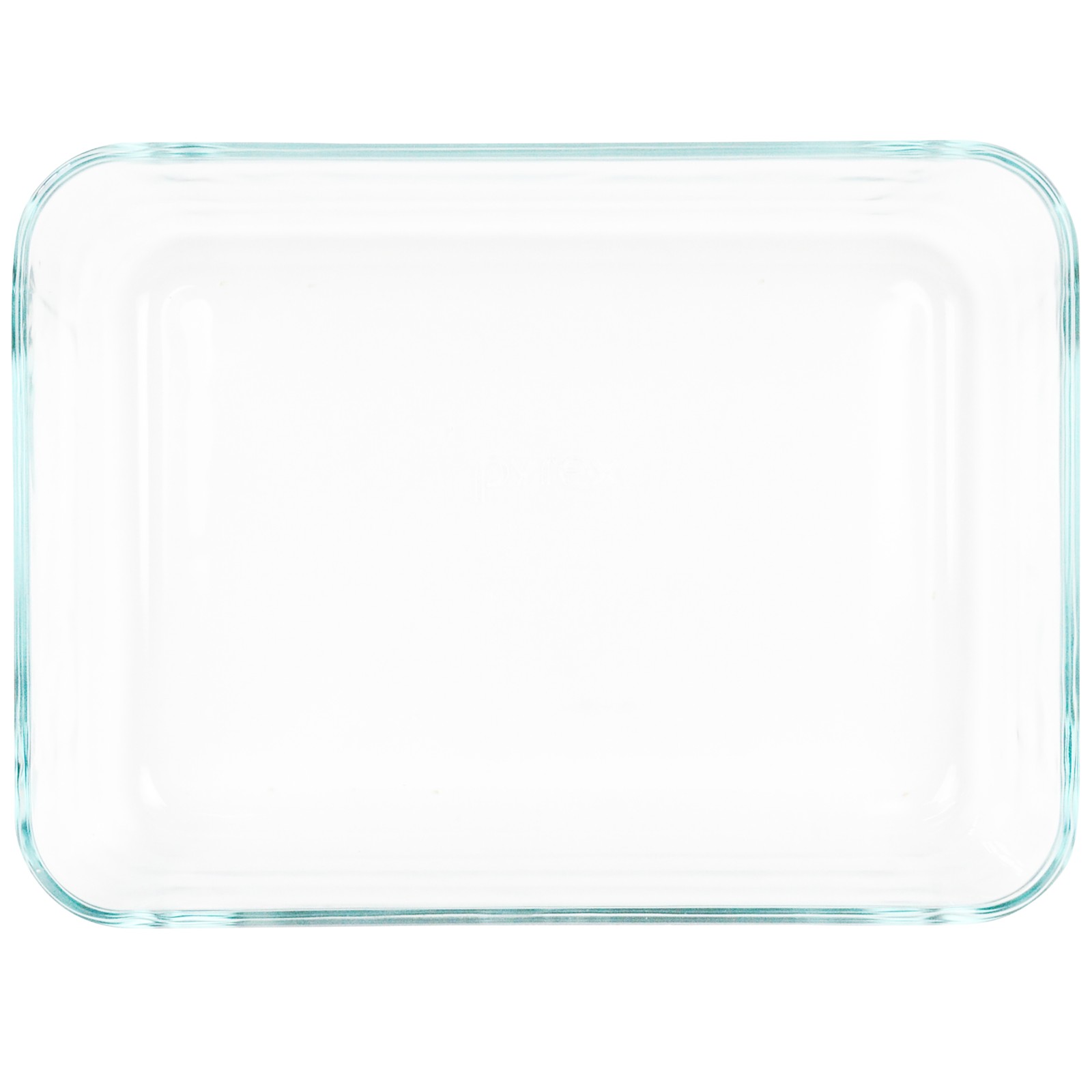 Pyrex (1) 7210 3 Cup Glass Dish & (1) 7210-PC Turquoise Lid