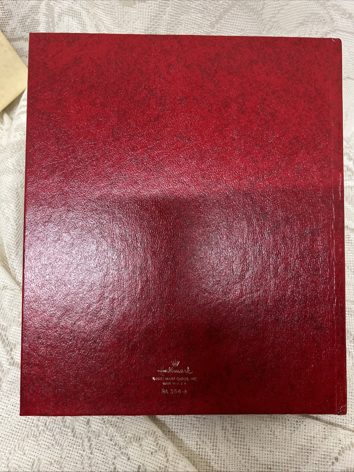 Hallmark Travel Journal Red with Gold lettering Vintage 1975 Hardcover