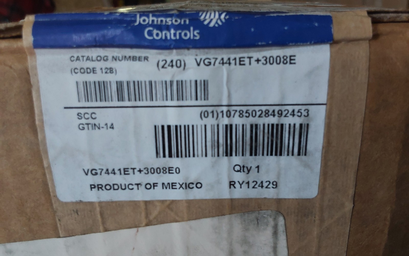 JOHNSON CONTROLS VG7441ET+3008E Normally closed 2way mixing globe valve
