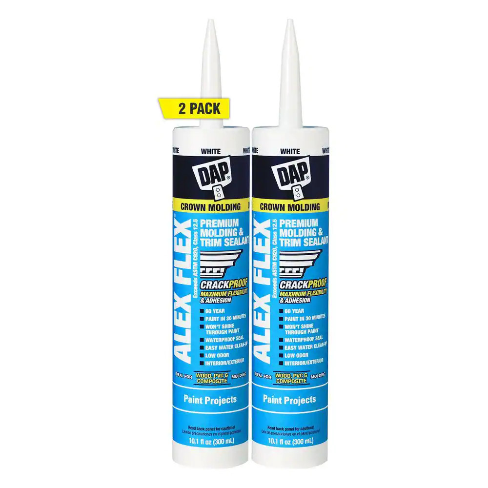 10.1 Oz. White Premium Molding and Trim Sealant (2-Pack)