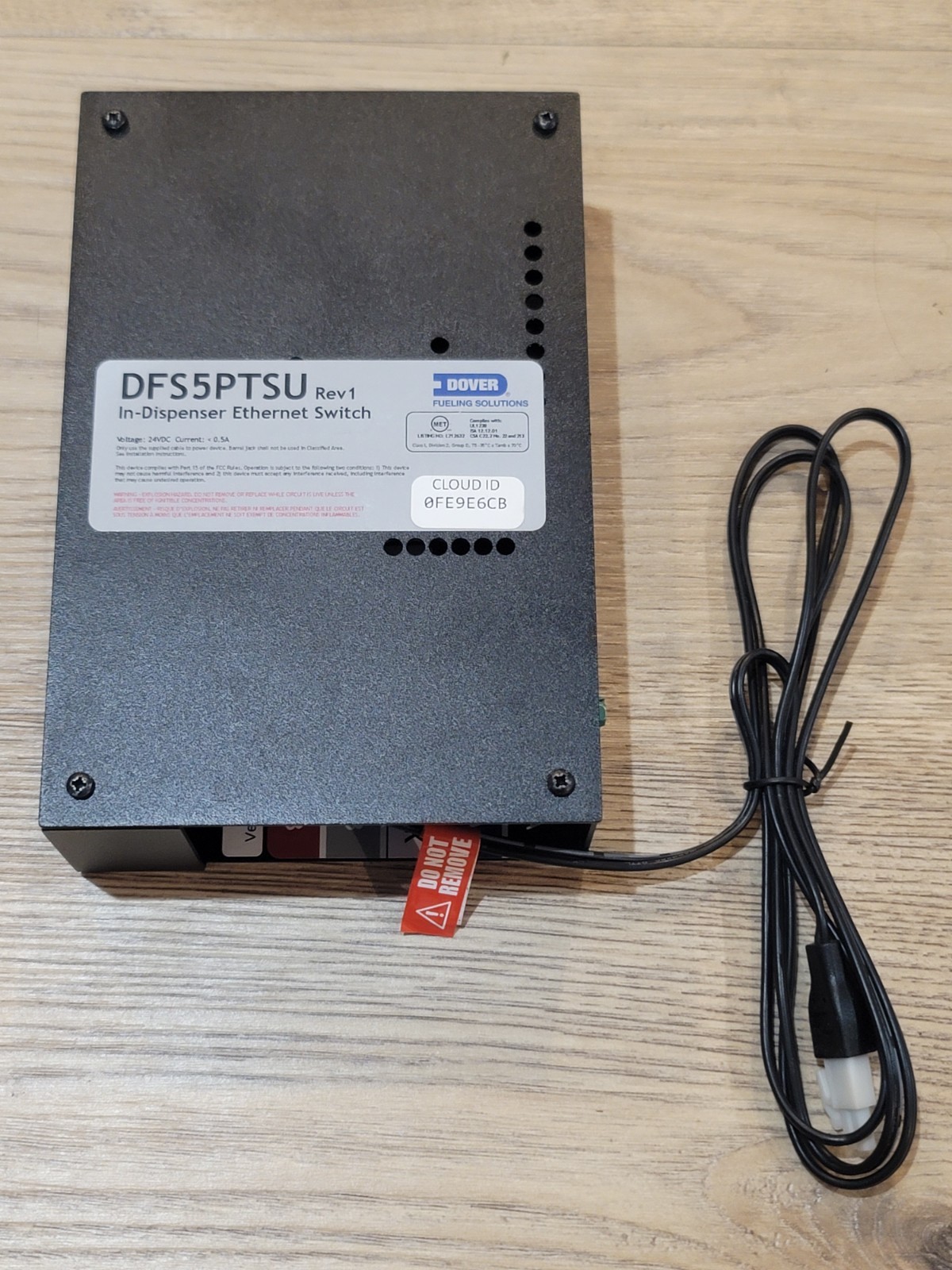 Dover Fueling Solutions DFS5PTSU Rev1 In-Dispenser Ethernet Switch