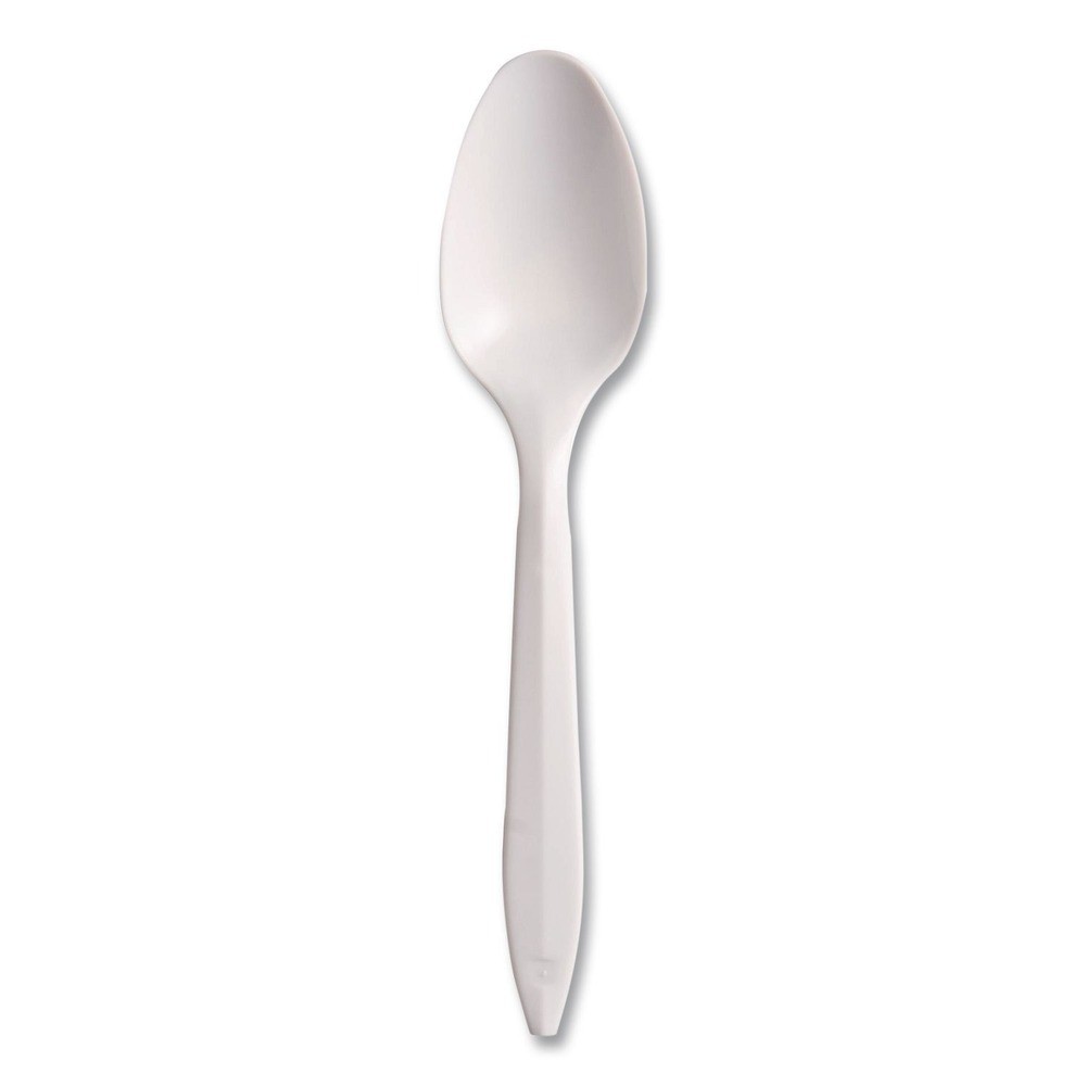 SOLO S6OW Style Setter Medium Weight Teaspoon Cutlery – White (1000/Carton) New