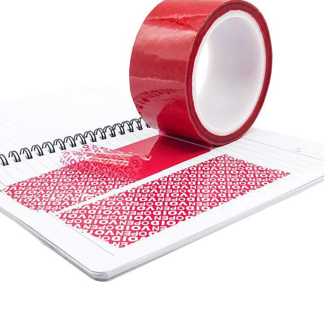 Tamper Evident Security Tape, Red Void Transfer, 1.88″ x 55 Yard