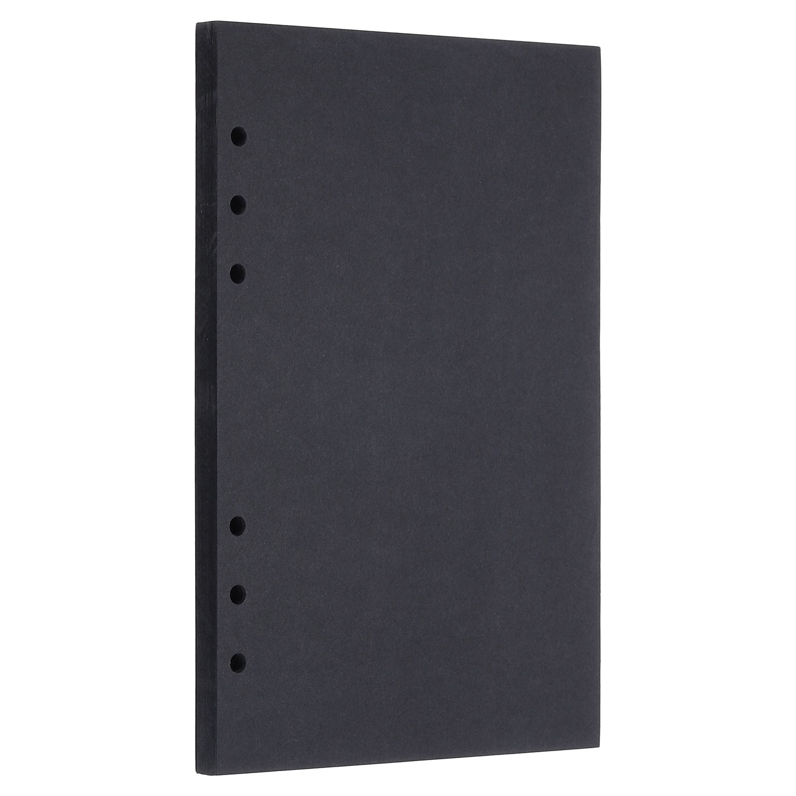 A5 Refill Paper, Unlined Blank Kraft Paper 6 Ring, 80 Sheets/160 Pages