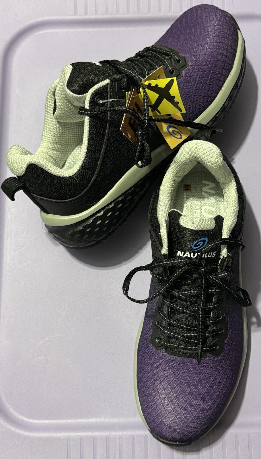 Nautilus Safety Footwear Shoes N1885 Composite Toe Shoe Women’s Size 7.5 Purple