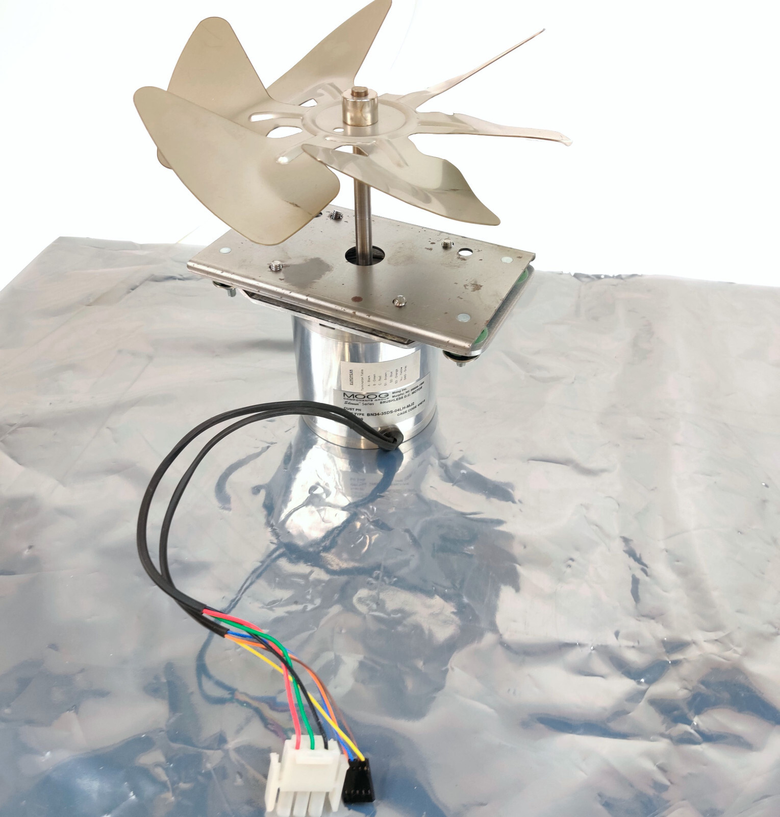 PerkinElmer Clarus GC Oven Fan Assembly w Moog BN34-35DS-04LH-MJ2 Motor Tested