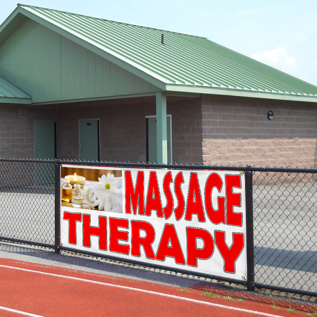 Vinyl Banner Multiple Sizes Massage Therapy Weatherproof Industrial Yard Signs