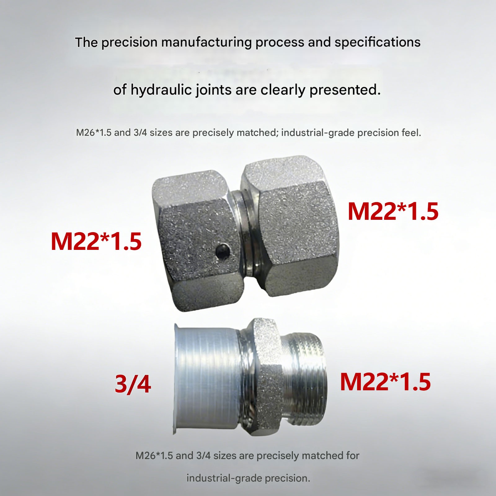 Mini Excavator M22 X 1.5 Hydraulic Filter Adapter1p8kZ