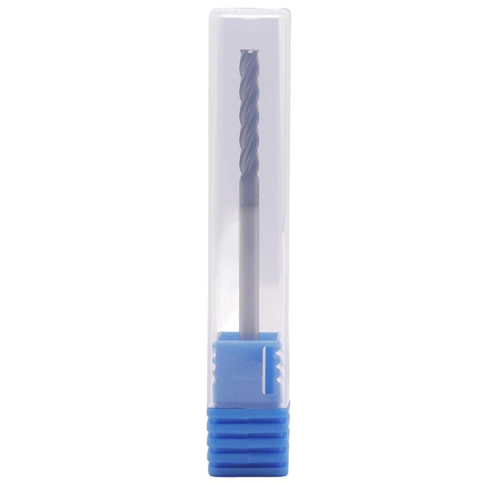 5x 4 Flute 1/8″ x 3/4″ x 2-1/4″ Solid Carbide Long End Mills – TiALN Coated US