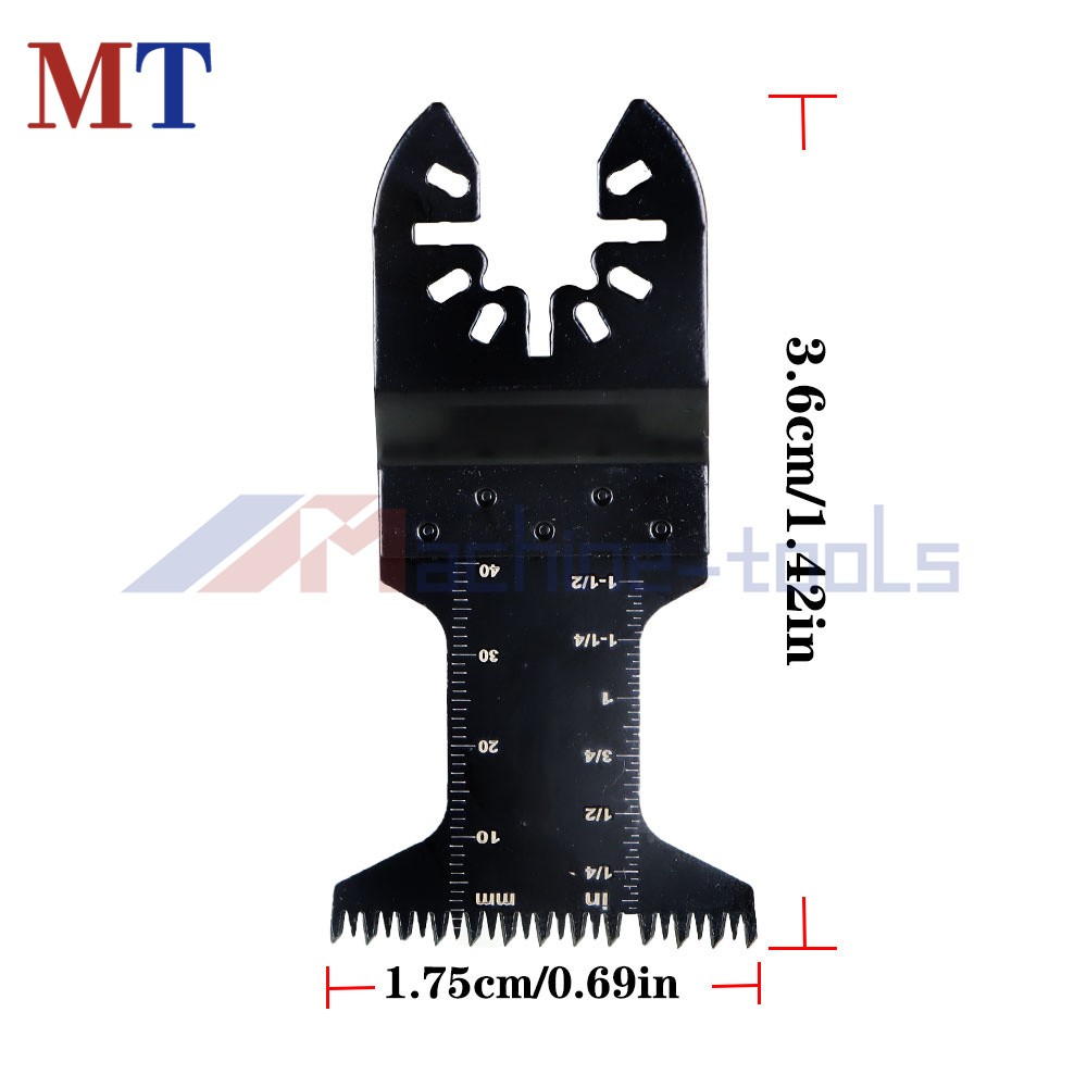 48 Pcs Universal Oscillating Multitool Quick Release Saw Blades for Metal Wood