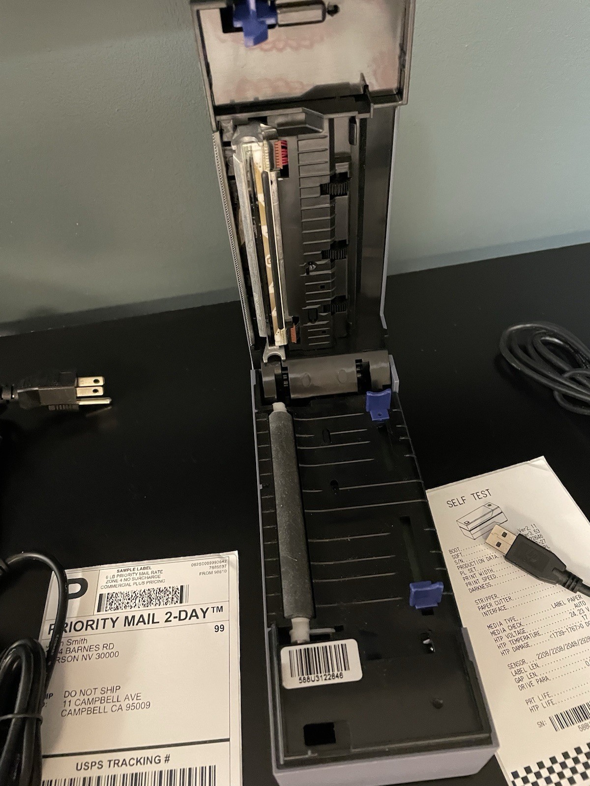 Rollo X1038 Label Printer Direct Thermal High Speed Printer Includes Cords