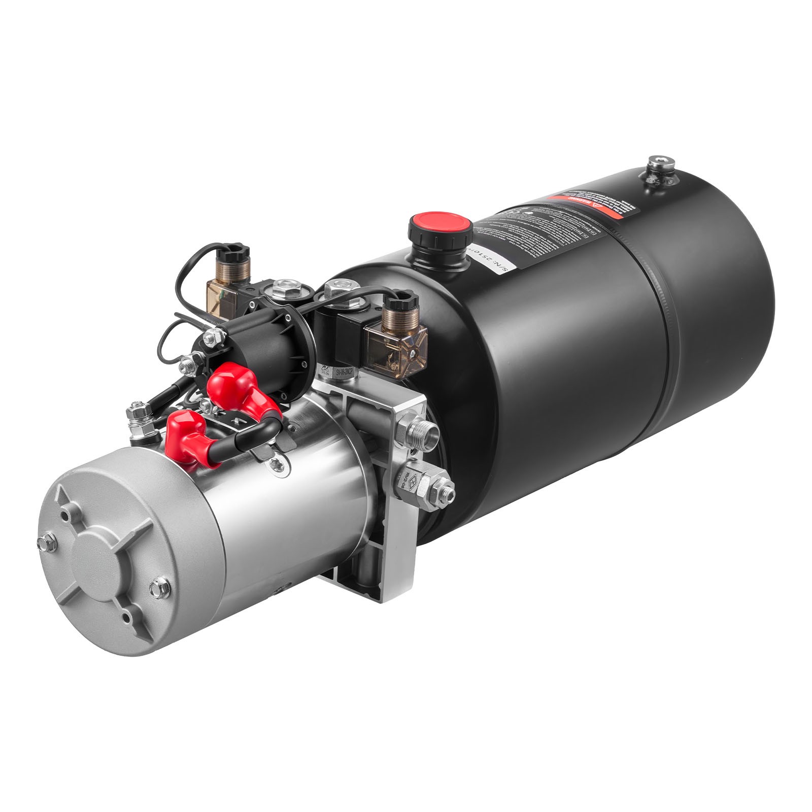 Uimoso 8 Quart Double Acting Hydrauli Pump DC 12V Dump Trailer Power Unit SAE#6